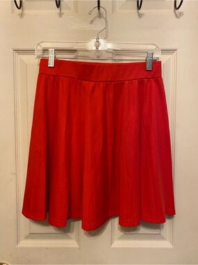Source Unknown Red Circle Skater Skirt